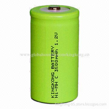 Hot Sale Rechargeable NiMH Battery with 1.2V Voltage, 3,500mAh Capacity